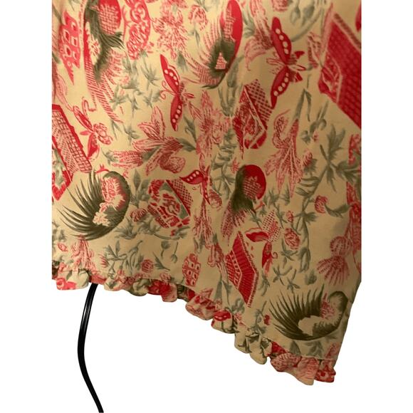 Vintage Zoe California Women's Bloom Floral Flowy Wide Leg  Boho Pants - Picture 3 of 5